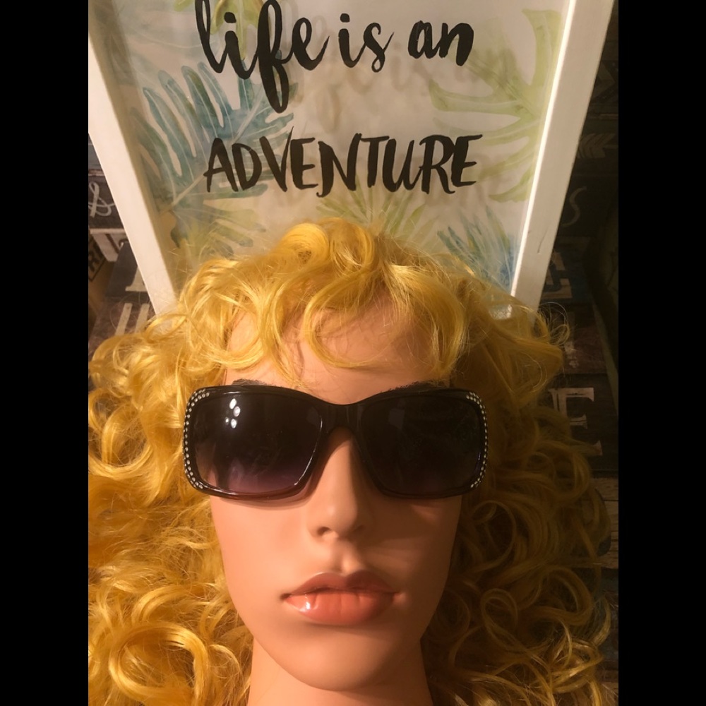 New Black Big Sexy Bling Sunglasses!!!